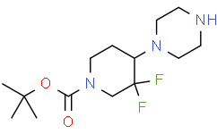 tert-butyl 3，3-difluoro-4-piperazin-1-yl-piperidine-1-carboxylate