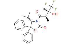 (4S)-4-isopropyl-5,5-diphenyl-3-[(2R,3S)-4,4,4-trifluoro-3-hydroxy-2,3-dimethyl-butanoyl]oxazolidin-2-one