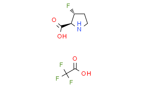 (2S,3R)-3-fluoropyrrolidine-2-carboxylic acid 2,2,2-trifluoroacetic acid