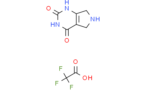 6,7-dihydro-5H-pyrrolo[3,4-d]pyrimidine-2,4-diol 2,2,2-trifluoroacetic acid