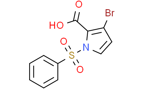 1-(benzenesulfonyl)-3-bromo-pyrrole-2-carboxylic acid