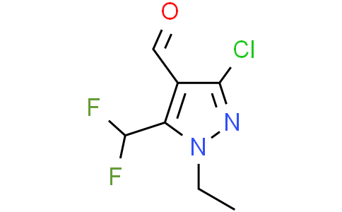 3-chloro-5-(difluoromethyl)-1-ethyl-pyrazole-4-carbaldehyde