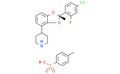 4-[(2S)-2-(4-chloro-2-fluoro-phenyl)-2-methyl-1,3-benzodioxol-4-yl]piperidine;4-methylbenzenesulfonic acid