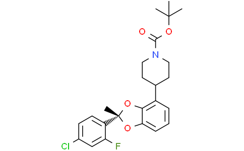 tert-butyl 4-[(2S)-2-(4-chloro-2-fluoro-phenyl)-2-methyl-1,3-benzodioxol-4-yl]piperidine-1-carboxylate