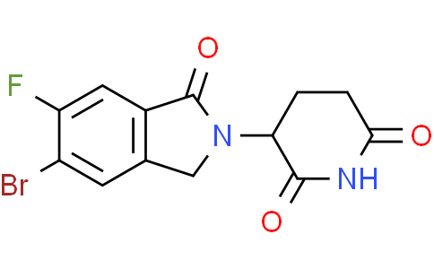 3-(5-bromo-6-fluoro-1-oxo-isoindolin-2-yl)piperidine-2,6-dione