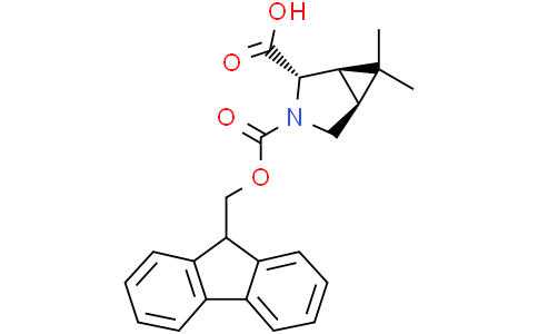(1R,2S,5S)-3-(((9H-Fluoren-9-yl)methoxy)carbonyl)-6,6-dimethyl-3-azabicyclo[3.1.0]hexane-2-carboxylic acidCas:2413059-77-3