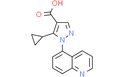 5-cyclopropyl-1-(5-quinolyl)pyrazole-4-carboxylic acid