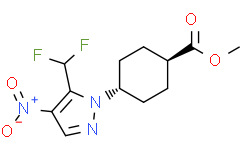 methyl trans-4-[5-(difluoromethyl)-4-nitro-pyrazol-1-yl]cyclohexanecarboxylate