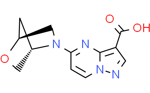 5-[(1S,4S)-2-oxa-5-azabicyclo[2.2.1]heptan-5-yl]pyrazolo[1,5-a]pyrimidine-3-carboxylic acid