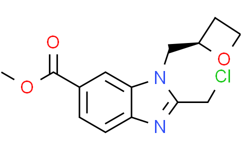 methyl 2-(chloromethyl)-3-[[(2R)-oxetan-2-yl]methyl]benzimidazole-5-carboxylate