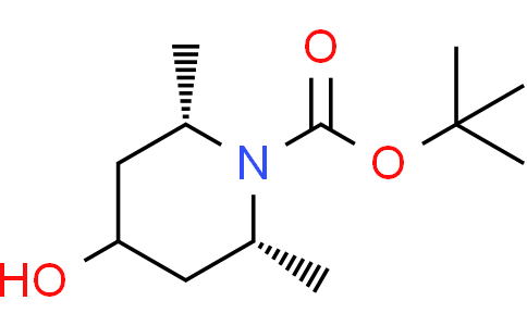 tert-butyl cis-4-hydroxy-2,6-dimethyl-piperidine-1-carboxylate