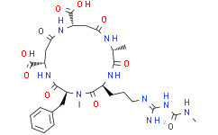 (2R，5S，8S，11S，15S)-5-[3-[[amino-(methylcarbamoylamino)methylidene]amino]propyl]-8-benzyl-2，7-dimethyl-3，6，9，13，17-pentaoxo-1，4，7，10，14-pentazacycloheptadecane-11，15-dicarboxylic acid
