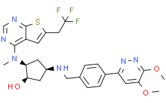 (1R，2S，4R)-4-([[4-(5，6-dimethoxypyridazin-3-yl)phenyl]methyl]amino)-2-[methyl[6-(2，2，2-trifluoroethyl)thieno[2，3-d]pyrimidin-4-yl]amino]cyclopentan-1-ol