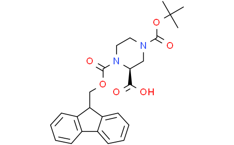 (2S)-4-tert-butoxycarbonyl-1-(9H-fluoren-9-ylmethoxycarbonyl)piperazine-2-carboxylic acid