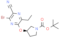 (R)-3-((6-溴-5-氰基-3-乙基吡嗪-2-基)氧基)吡咯烷-1-甲酸叔丁酯