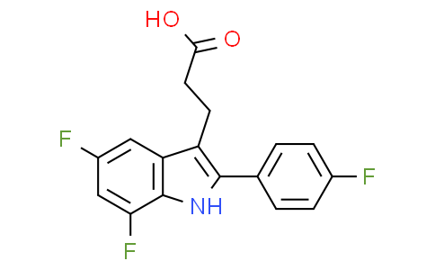 1H-吲哚-3-丙酸，5,7-二氟-2-(4-氟苯基)-
