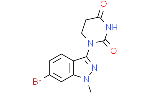 1-(6-bromo-1-methyl-indazol-3-yl)hexahydropyrimidine-2,4-dione