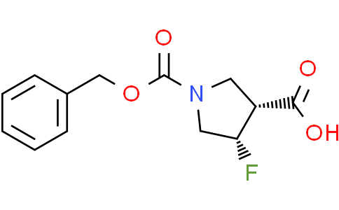 cis-1-[(benzyloxy)carbonyl]-4-fluoropyrrolidine-3-carboxylic acid