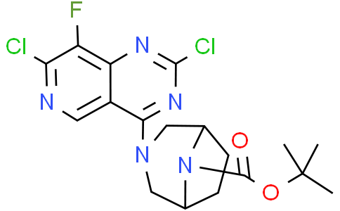 3-(2,7-二氯-8-氟吡啶并[4,3-D]嘧啶-4-基)-3,8-二氮杂双环[3.2.1]辛烷-8-羧酸叔丁酯