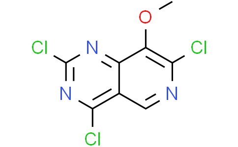 2,4,7-trichloro-8-methoxy-pyrido[4,3-d]pyrimidine