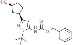 benzyl N-[2-tert-butyl-5-[(1R,3S)-3-hydroxycyclopentyl]pyrazol-3-yl]carbamate
