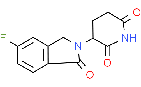3-(5-fluoro-1-oxo-isoindolin-2-yl)piperidine-2,6-dione