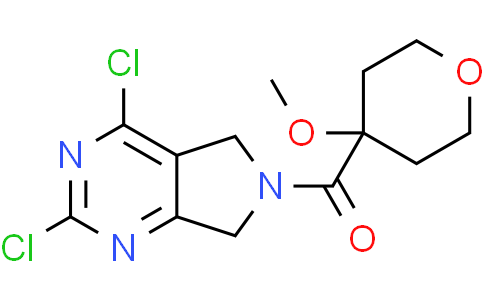 (2,4-dichloro-5,7-dihydropyrrolo[3,4-d]pyrimidin-6-yl)-(4-methoxytetrahydropyran-4-yl)methanone
