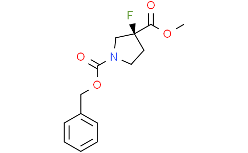 1-benzyl O3-methyl (3S)-3-fluoropyrrolidine-1,3-dicarboxylate