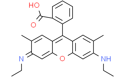 9-(2-Carboxyphenyl)-2,7-dimethyl-3,6-bis(ethylamino)xanthyliumCas:25152-49-2
