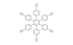 1，2，3，4，5，6-hexakis[4-ethinylphenyl]benzene,98%