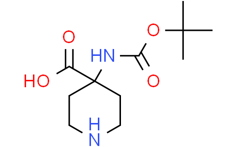 4-{[(tert-butoxy)carbonyl]amino}piperidine-4-carboxylic acid