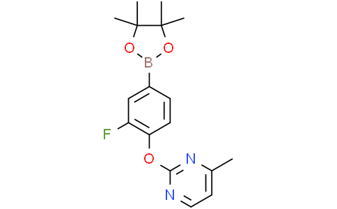 2-[2-fluoro-4-(4,4,5,5-tetramethyl-1,3,2-dioxaborolan-2-yl)phenoxy]-4-methyl-pyrimidine