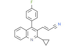 (E)-3-(2-环丙基-4-(4-氟苯基)喹啉-3-基)丙烯腈,97%