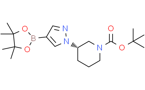 tert-butyl (3S)-3-[4-(4,4,5,5-tetramethyl-1,3,2-dioxaborolan-2-yl)pyrazol-1-yl]piperidine-1-carboxylate