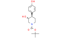 N-叔丁氧羰基-4-(4-羟基苯基)-(3S,4S)-3-哌啶醇