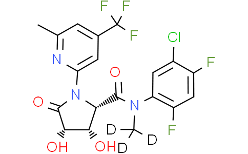 (2S,3S,4S)-N-(5-氯-2,4-二氟苯基)-3,4-二羟基-N-(甲基-D3)-1-(6-甲基-4-(三氟甲基)吡啶-2-基)-5-氧代吡咯烷-2-甲酰胺