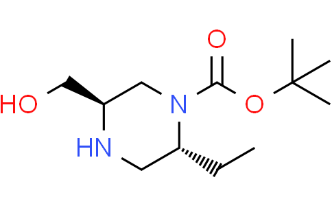 tert-butyl (2R,5R)-2-ethyl-5-(hydroxymethyl)piperazine-1-carboxylate