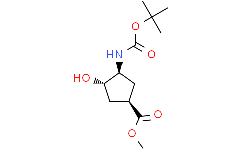 methyl (1R,3S,4S)-3-{[(tert-butoxy)carbonyl]amino}-4-hydroxycyclopentane-1-carboxylate