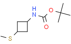 反式-N-(3-甲硫基环丁基)氨基甲酸叔丁酯
