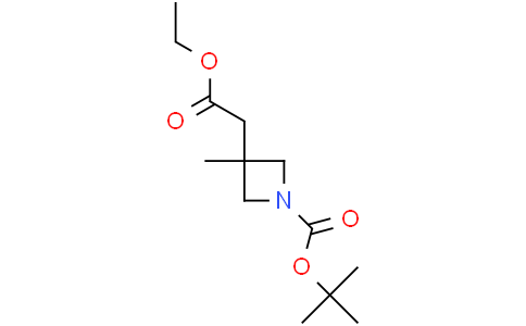 tert-butyl 3-(2-ethoxy-2-oxo-ethyl)-3-methyl-azetidine-1-carboxylate