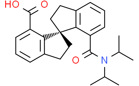 (1S)-7′-[[Bis(1-methylethyl)amino]carbonyl]-2,2′,3,3′-tetrahydro-1,1′-spirobi[1H-indene]-7-carboxylicacidCas:2644823-61-8