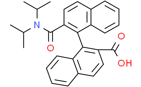 (1S)-2′-[[Bis(1-methylethyl)amino]carbonyl][1,1′-binaphthalene]-2-carboxylicacidCas:2646621-99-8