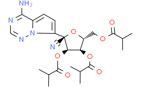 (2R,3R,4R,5R)-5-(4-aminopyrrolo[2,1-f][1,2,4]triazin-7-yl)-5-cyano-3,4-bis(2-methylpropanoyloxy)tetrahydrofuran-2-yl]methyl 2-methylpropanoate