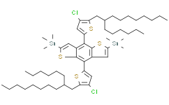 (4，8-双(4-氯-5-(2-己基癸基)噻吩-2-基)苯并[1，2-b:4，5-b']二噻吩-2，6-二基)双(三甲基锡)