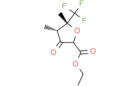 ethyl cis-4,5-dimethyl-3-oxo-5-(trifluoromethyl)tetrahydrofuran-2-carboxylate