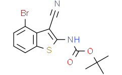 tert-butyl N-(4-bromo-3-cyano-benzothiophen-2-yl)carbamate
