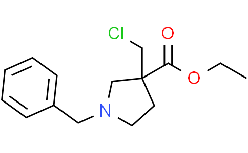 ethyl 1-benzyl-3-(chloromethyl)pyrrolidine-3-carboxylate