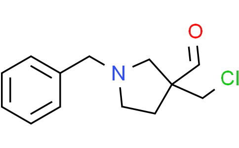 1-benzyl-3-(chloromethyl)pyrrolidine-3-carbaldehyde