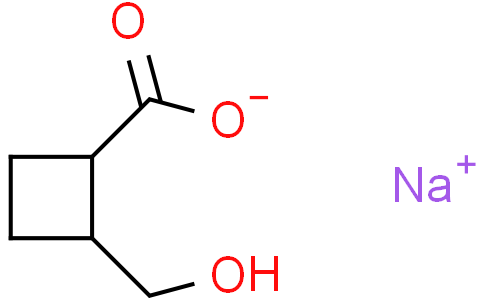 2-(hydroxymethyl)cyclobutanecarboxylic acid sodium salt