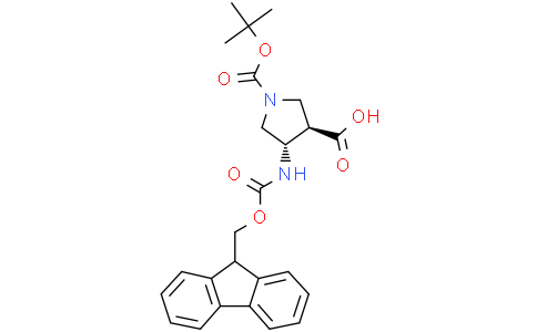 (3R,4S)-1-[(tert-butoxy)carbonyl]-4-{[(9H-fluoren-9-ylmethoxy)carbonyl]amino}pyrrolidine-3-carboxylic acid
